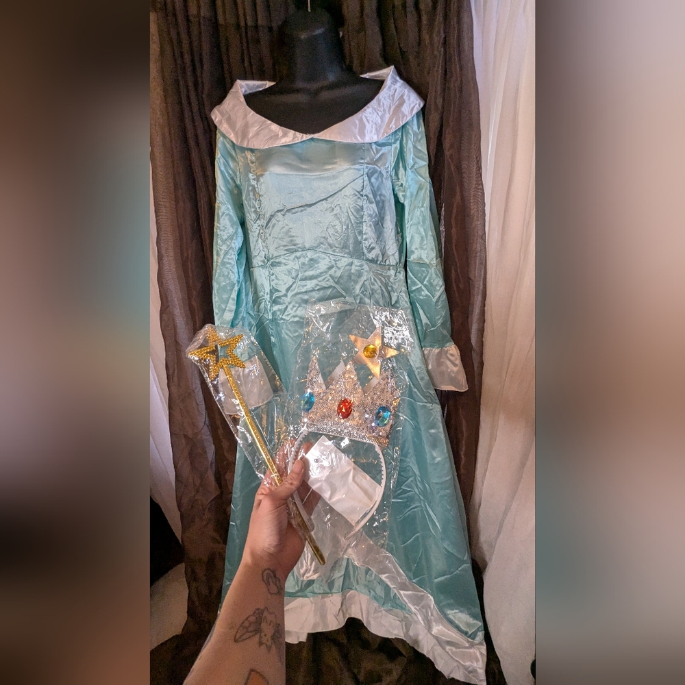 Rosalina Aqua and Silver Costume Dress